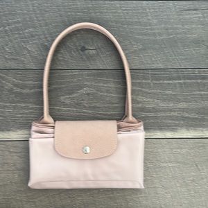 Longchamp Le Pliage Small Nylon Tote Bag, Green Edition, Nude.